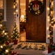 thumbnail image 4 of Decoraciones navideñas, adornos navideños, regalos de Navidad, alfombra con temática de árbol de Navidad, felpudo navideño, alfombra decorativa de invierno para pasillo, tapetes de fibra de poliéster, 4 of 6