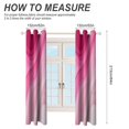 thumbnail image 2 of Pink Gradient Waves Design 2pcs Blackout Curtains For Living Room Bedroom Grommet Top Window Set for Left And Right Biparting Open, 2 of 6