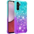 thumbnail image 3 of Compatible with Samsung Galaxy A14 5G Case Glitter Liquid Galaxy A14 5G Case for Girls Women Shiny Flowing Love Heart Clear Shockproof Case for Samsung A14 5G Liquid Blue Gradient, 3 of 7