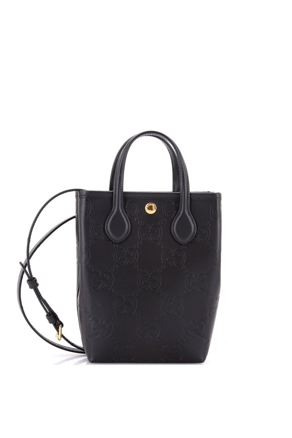 Pre-Owned Vertical Tote GG Embossed Leather Mini By Rebag