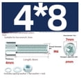 thumbnail image 1 of 100 juegos de tuercas de tornillo hexagonales galvanizadas de grado 8,8, arandelas de resorte planas y pernos (M4/M5): solución de fijación duradera for proyectos y reparaciones de bricolaje, 1 of 2