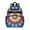 Colorful Rainbow Tie, variant on Blue Tie Dye Spiral Pattern Backpack for School,Cute School Bag,Schoolbag with Adjustable Shoulder Straps & Padded Back,15.25"x11.5"x5.25"