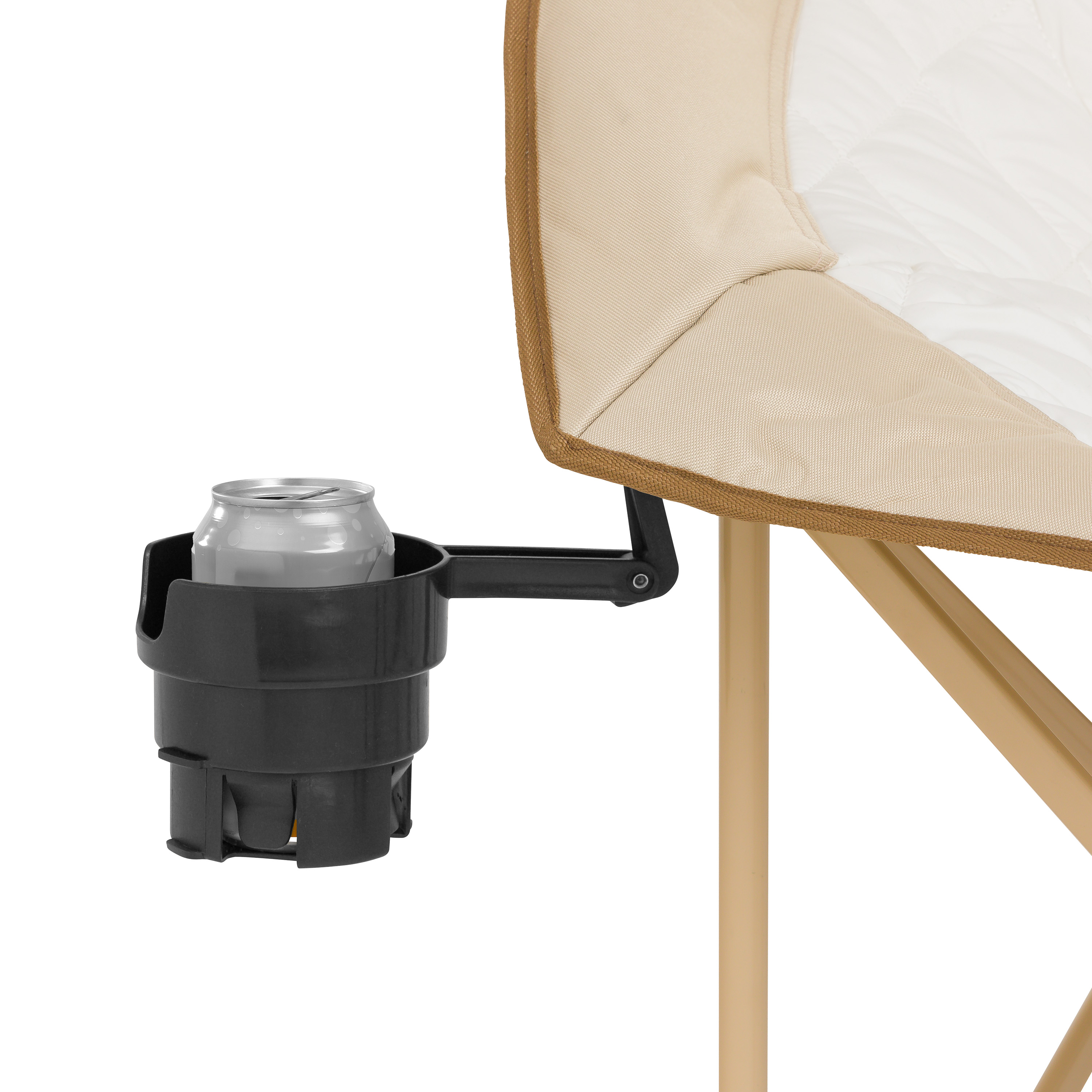Silla Redonda de Glamping Ozark Trail, Extragrande y Acolchada, Tela Suave y Cómoda, Capacidad de 300 lbs, Silla Portátil para Campamento y Exterior, Beige 5