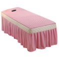 thumbnail image 1 of yuksok Housse de table de Massage pour table de Traitement Cosmétique table de Massage Rose, 1 of 8