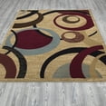 thumbnail image 3 of Ottomanson Royal Collection Jute Backing Geometric Design Indoor/Outdoor Area Rug, Beige, 3 of 7