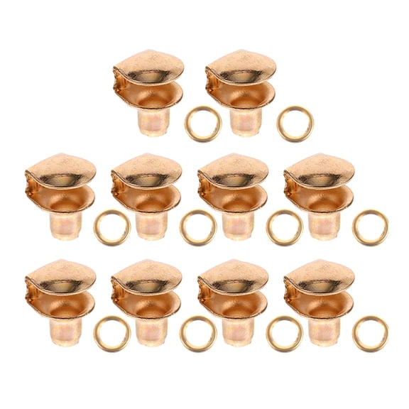 LEORX 10Pcs Classic Style Metal Shoe Lace Buckles for High-Top Sneakers Diy Handicraft