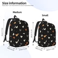 thumbnail image 3 of Bixox Funny Chicken Printing Canvas Backpack Lightweight Casual Travel Backpack School Backpack Fits 15.6 Inch Notebook, 3 of 5