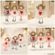 thumbnail image 3 of 1 UNID creativo peluche en forma de corazón patrón de ángel muñeca colgante colgante decoración colgante, 3 of 6