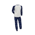 thumbnail image 2 of Family Matching Christmas Pajamas Sets Long Sleeve Elk Print Tops + Snowflake Print Pants, 2 of 9