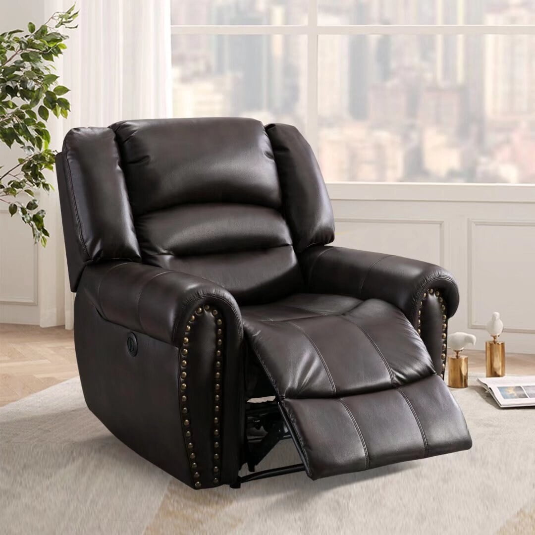 ANJ Large Power Lift Recliner Chairs With Massage And Heat, Faux