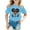0-Blue1393, variant on Tiijoy Girls Casual Graphic Tee Cartoon Figure Print Cotton Short Sleeve T-Shirt, Sizes 2-14