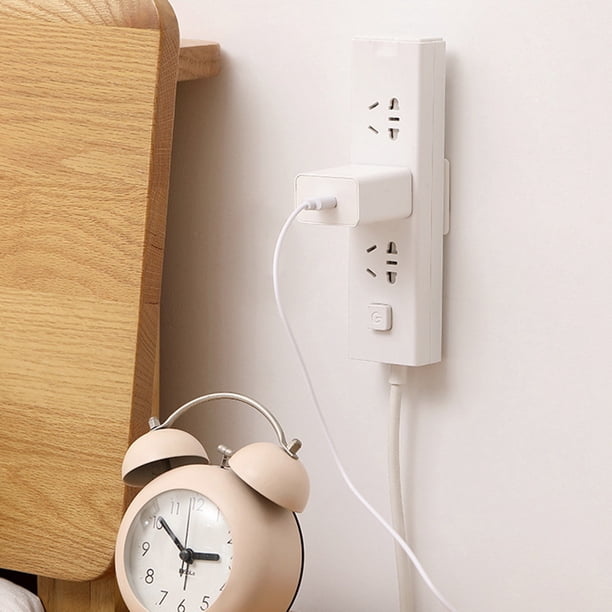 Fijador De Regleta, 2 Unidades De Administrador De Cables, Soporte De Regleta De Plástico Sin Perforaciones Para Enrutadores Para El Hogar