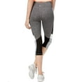 thumbnail image 2 of Ideology Womens Melange Colorblocked Leggings Charcoal Melange Large, 2 of 2