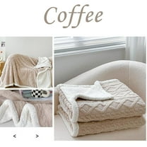 AZXY 60x80 Throw Blankets On Sale,Fleece Blanket Queen,Fuzzy Large Soft Throw Blanket,Bed Blankets Clearance Under $25 Coffee