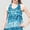 Blue, variant on Women's Tanks Women's Glitter Wrap Top for Dance Performance Fringe Top Bra with Shine and Stage Ready Design Hot Pink One Size