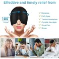 thumbnail image 4 of Capuchon de Gel pour Migraine, Pack Chaud Réutilisable à 180°, Noir, 4 of 4