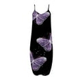 thumbnail image 3 of Robes pour Femmes Décontractées Sans Manches Grande Taille Amples Longues Maxi avec Poches Imprimé Boho Robe de Plage, 3 of 4