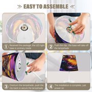 BZSMCE Table Lamp Creative Enchanted Flight Pattern Simple Pattern Night Light
