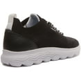 thumbnail image 3 of Geox D Spherica A Women's Lace Up Knitted Fabric Casual Sneakers In Black Size 6, 3 of 6