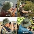 thumbnail image 5 of Luniquz Fishing Hat UPF 50+ Wide Brim Sun Hat for Men and Women, Mens Bucket Hats with UV Protection for Hiking Beach Hats-Army Green, 5 of 5
