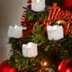 thumbnail image 5 of Velas LED sin llama 9Pcs con clips - Luces blancas cálidas a pilas para decoraciones del árbol de Navidad, centros de mesa y decoración de fiesta, 5 of 8