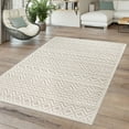 thumbnail image 5 of Paco Home Indoor & Outdoor Rug with Boho Pattern in Cream - 3'11" x 5'3" (4'x5'), 5 of 5