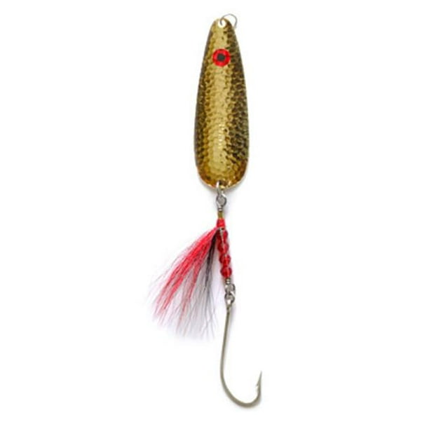 Thundermist Lures CS-1-H-GD Bucktail Python Darter Casting Spoon, Gold ...