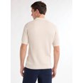 thumbnail image 4 of Free Assembly Men’s Cozy Yarn Textured Sweater Polo with Short Sleeves, Sizes XS-3XL, 4 of 5