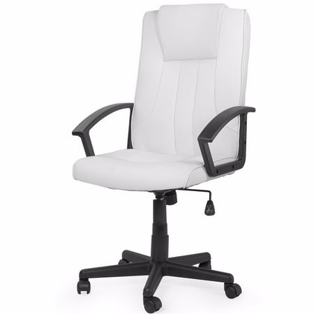 Xtremepowerus Barton Economy Executive Office Chair Computer Xtremepowerus Barton Economy Executive Office Chair Computer Leather Hydraulic Swivel Lift White