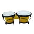 thumbnail image 2 of MERIGLARE Bongo Drum Set 6 inch and 7 inch Educational Percussion Instruments African Drum Music Instruments for Gifts Beginners Adults Yellow, 2 of 8
