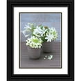 thumbnail image 1 of Beyler, Catherine 19x24 Black Ornate Wood Framed with Double Matting Museum Art Print Titled - Composition Zen - Etoile de Bethleem, Agapanthe et Pavots, 1 of 4