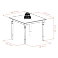 thumbnail image 7 of Winsome Mornay Square Dining Table, Walnut Finish, 7 of 7