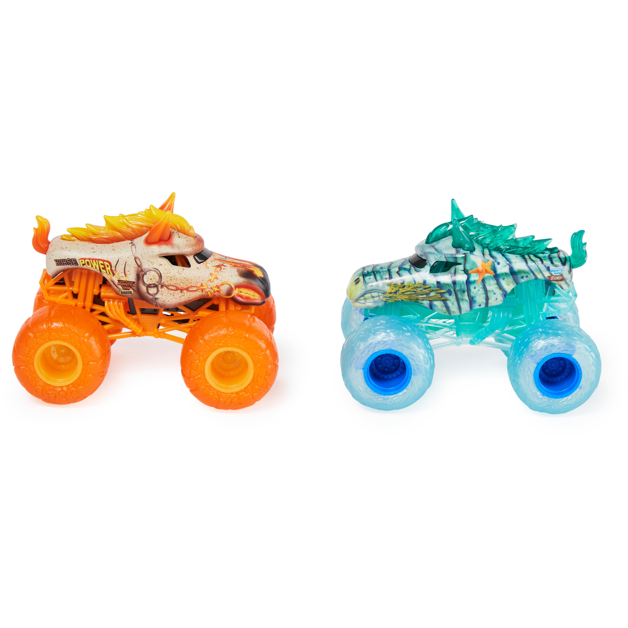 Monster Jam, 1:64 Scale Die-Cast Monster Trucks 2-Pack (Styles May Vary)