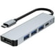 VIKIS USB C Hub 5-en-1 Type-C Station d'Accueil, Type-C Tourner à 4K HDMI, USB3.0, 2 Ports USB2.0, Livraison de Puissance 87W, – image 1 sur 1