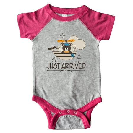 

Inktastic Just Arrived Bear Baby Boy Gift Baby Boy Bodysuit