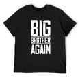 thumbnail image 3 of Big Brother Again Hip-hop Men's Cotton Short Sleeve HD Print Tee for Casual T-Shirt Crew Neck Top Black 3XL, 3 of 7
