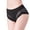Black, variant on PMVFHDE Mid Waist Body Shaping Briefs Abdominal Support Lifting Womens Underwear Seamless Iced Silk Khaki,XL