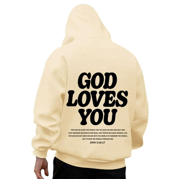 WILLBEST Sudaderas Deportivas para Hombre, Camisetas Informales De Manga Larga con Gráficos, Sudaderas con Capucha, Jerséis para Mujer Grande