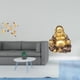 thumbnail image 2 of Arte Mural De Pájaro De Madera Y Escultura De Buda Maitreya, Adorno De Fusión, Regalo De Inauguración De La Casa, Estatua Decorativa De Feng Shui Coleccionable De Mesa, Buda Sonriente,, 2 of 8