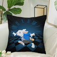 thumbnail image 2 of MKHERT Running White Rabbit Throw Pillowcase Pillow Cover Cushion Couver 18x18 inch, 2 of 2