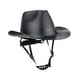thumbnail image 3 of Casco de vaquero de completa, protección prémium, práctico, duradero, versátil, portátil con orificio de ventilación, casco de trabajo industrial. Negro, 3 of 8