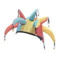 thumbnail image 1 of 1 pieza de sombrero de payaso de campana de mascarada de Halloween, gorra de cosplay, sombrero de actuación en el escenario, accesorios de disfraces de fiesta para carnaval, decoración de festivales, 1 of 7