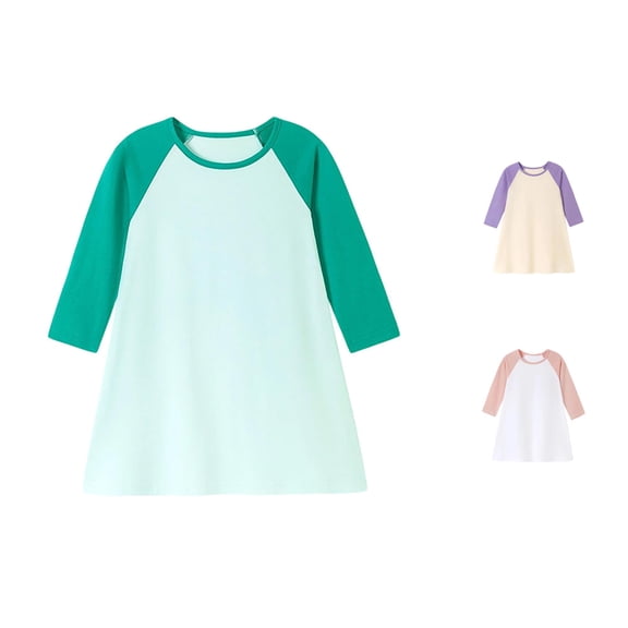 Little Toddler Dress Long-sleeve Charming Graceful Cute Cozy for Fall and Casual Dress Set