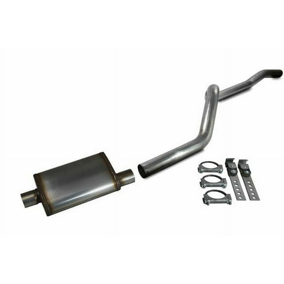 84-01 Jeep Cherokee XJ 4.0L 2.5" Aluminized Exhaust Kit Jones Muffler Rear Exit