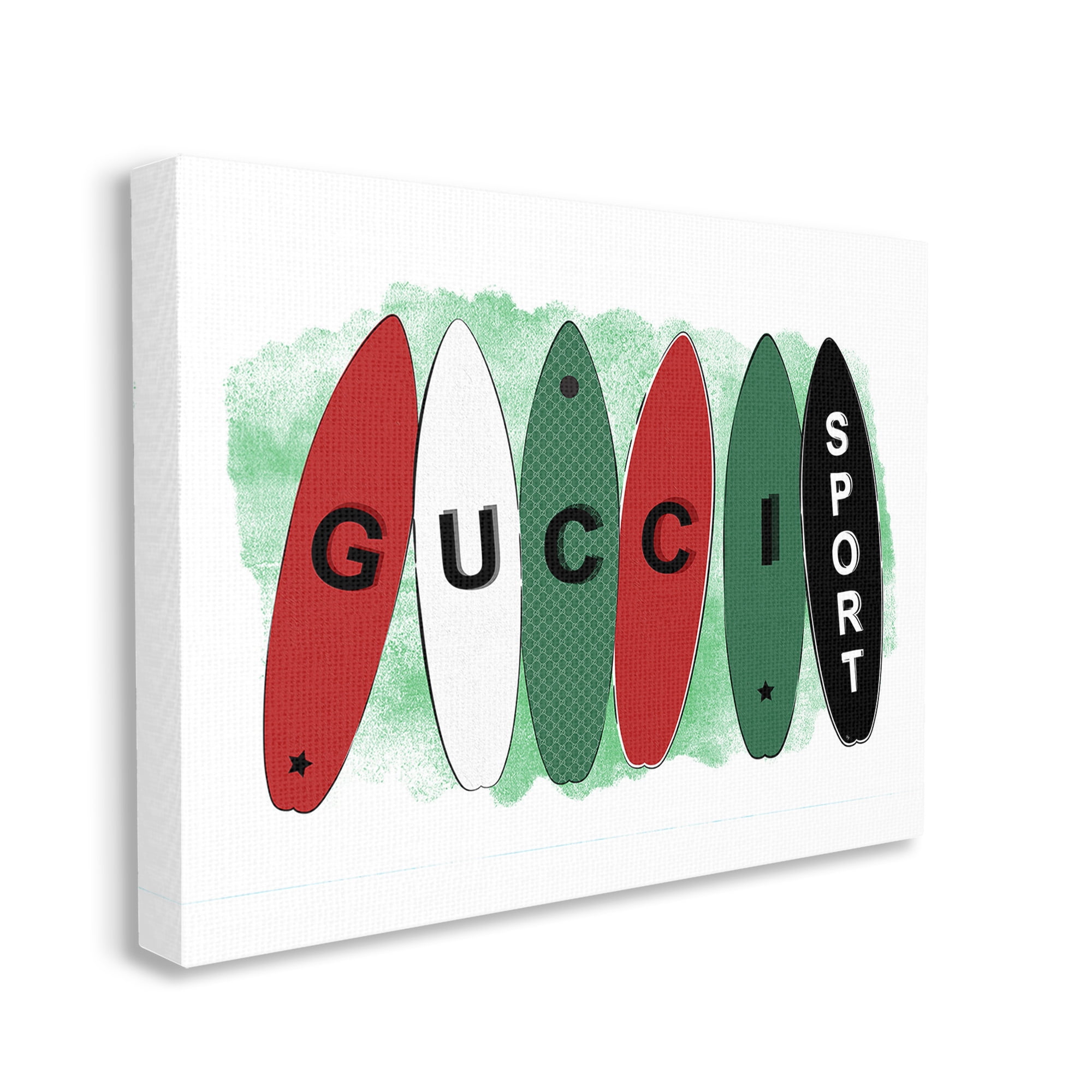 Stupell Industries Stylish Glam Surfboards Beauty & Fashion Painting Gallery Wrapped Canvas Art Print Wall Art, 30 x 24