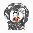 thumbnail image 4 of CAUYDY Girls Boys Halloween Cartoon Pajamas Cute Soft Long Sleeve Graphic Nighty PJS 2PCS Sleepwear Set,4Y, 4 of 7