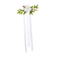 thumbnail image 3 of Arreglo floral con hojas artificiales decorativas para respaldo de silla de boda Blanco, 3 of 9
