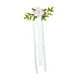 thumbnail image 3 of Respaldo de silla de boda con flores simuladas, decoración romántica para silla de pasillo de boda Blanco, 3 of 9