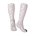 thumbnail image 4 of Fotbe Cute Rabbit print Women's Men's Novelty Crew Socks Cotton Socks Knee High Socks for Walking,Running,Nurses,Pregnancy, 4 of 9