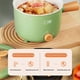 thumbnail image 3 of Dormitory Electric Hot Pot Non-stick Mini Ramen Noodle Cooker for Stir Fry Steak Noodles Soup Pasta, 3 of 5